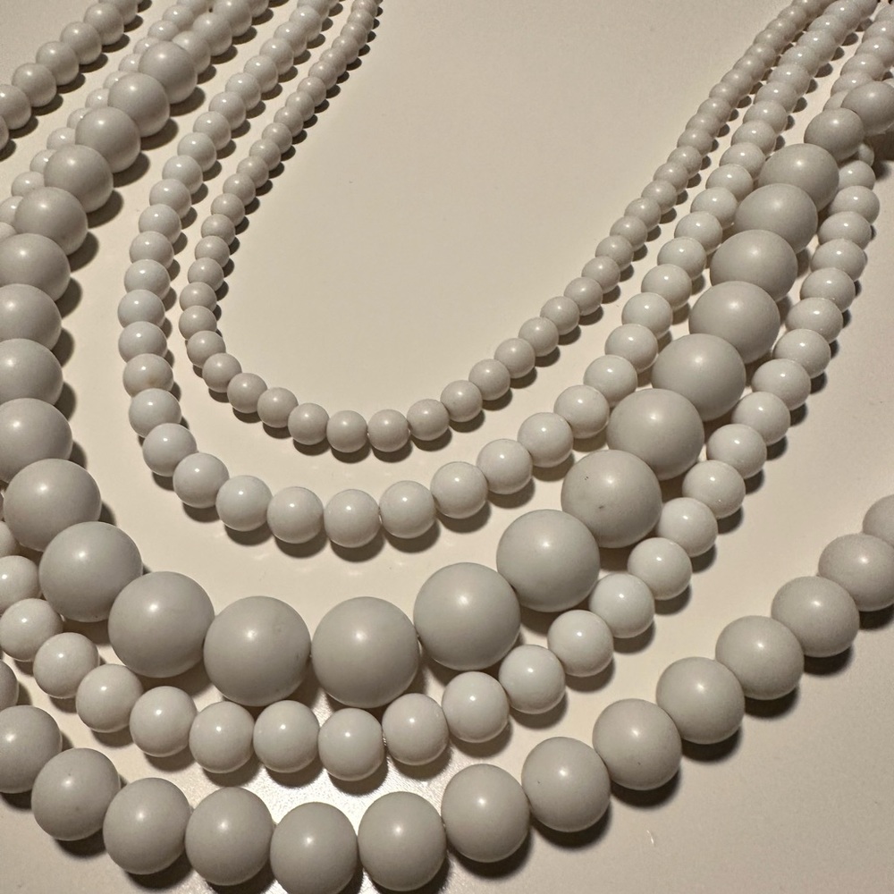White Bead Necklace